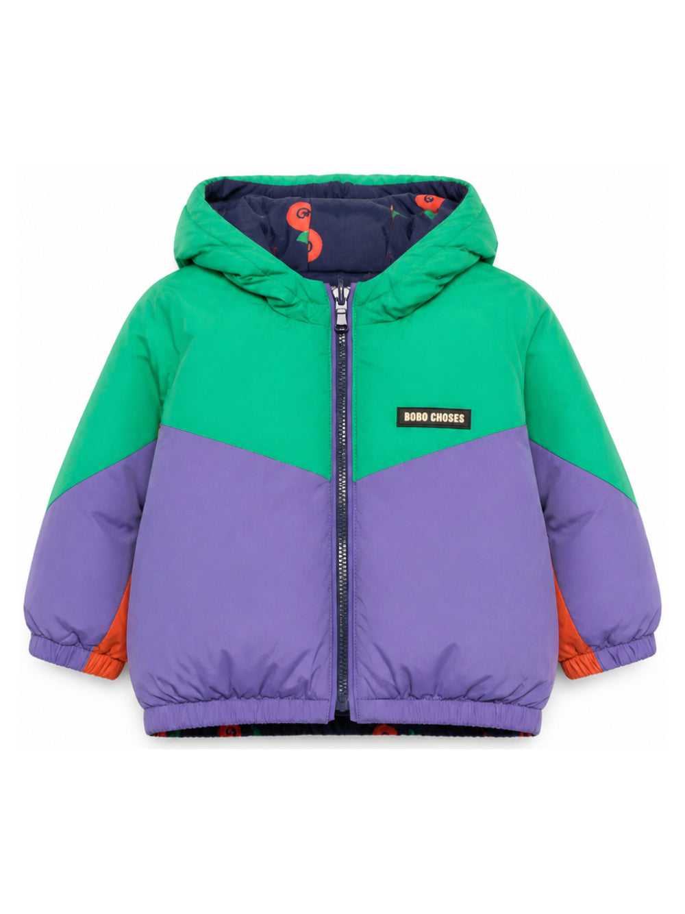Giubbino per neonato Bobo Choses Kids multicolore con patch logo B226AB097 411 BOBO CHOSES KIDS
