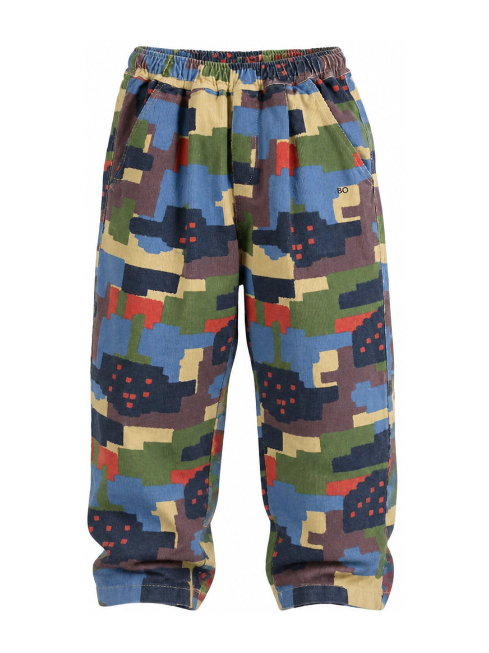 Pantaloni per bambino Bobo Choses Kids multicolore con stampa grafica all-over B226AC068 991 BOBO CHOSES KIDS