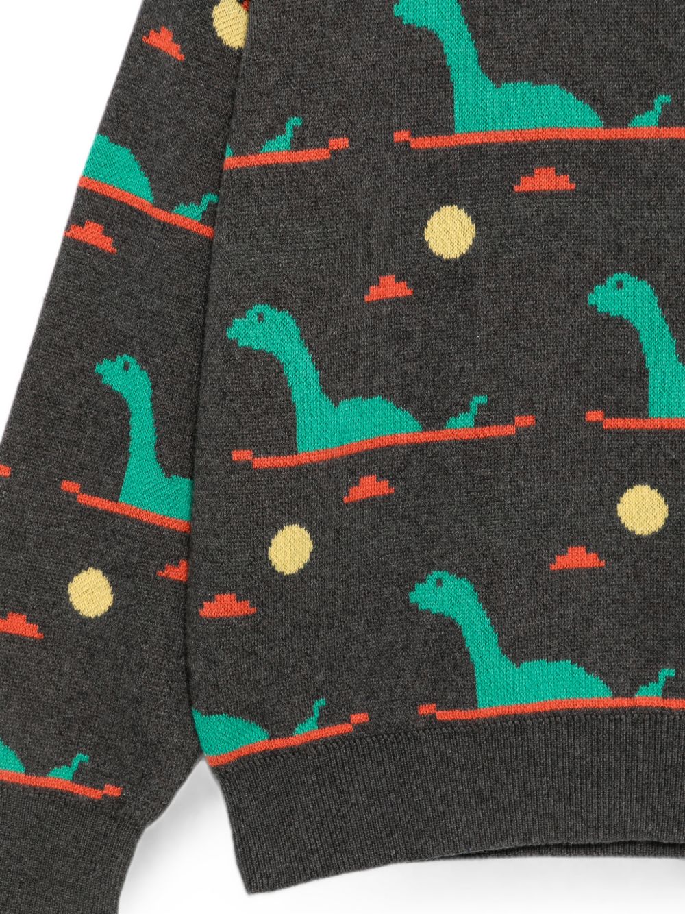 Maglione per bambino Bobo Choses Kids grigio con motivo dinosauro all-over B226AC087 071 BOBO CHOSES KIDS