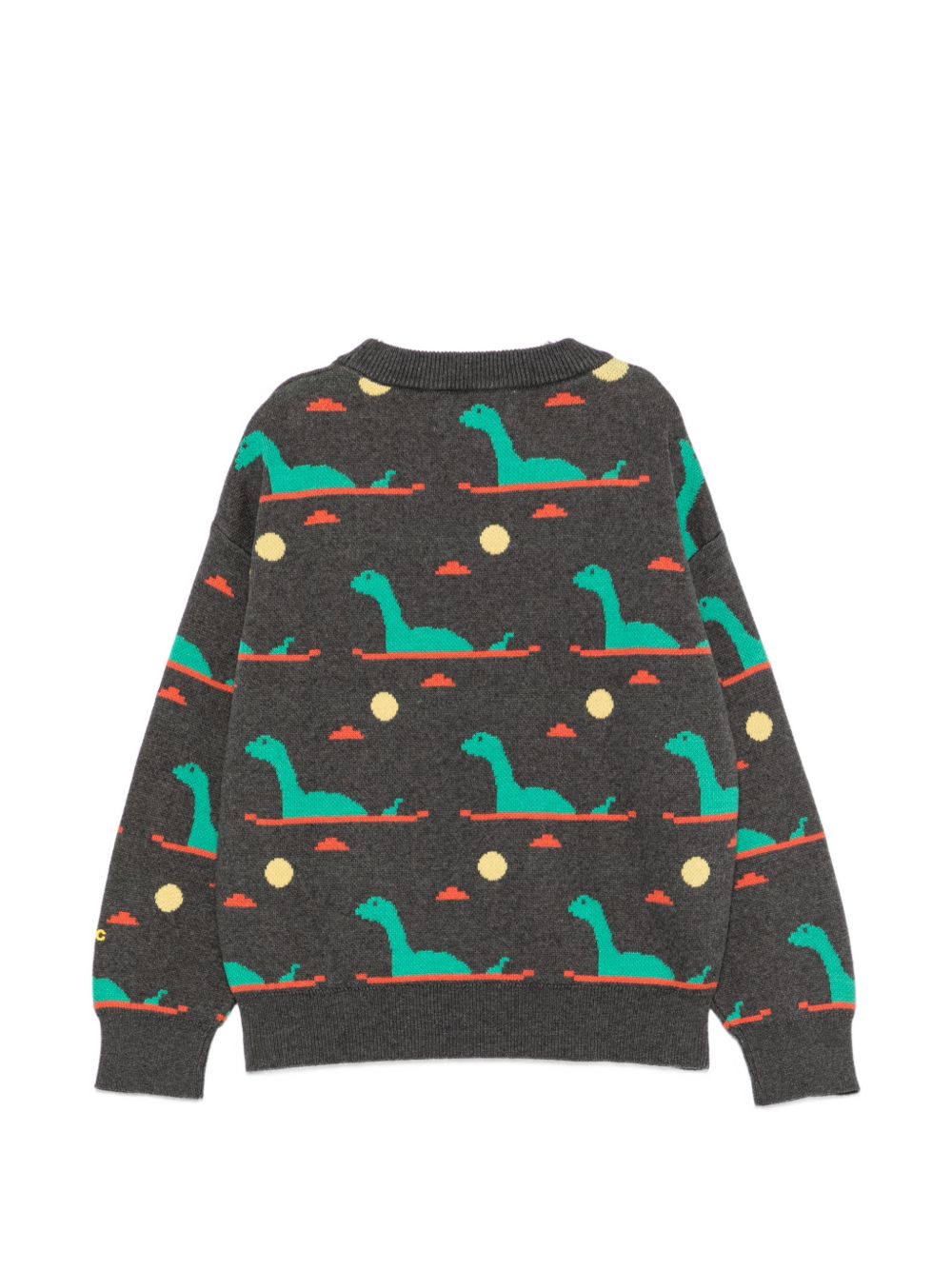 Maglione per bambino Bobo Choses Kids grigio con motivo dinosauro all-over B226AC087 071 BOBO CHOSES KIDS