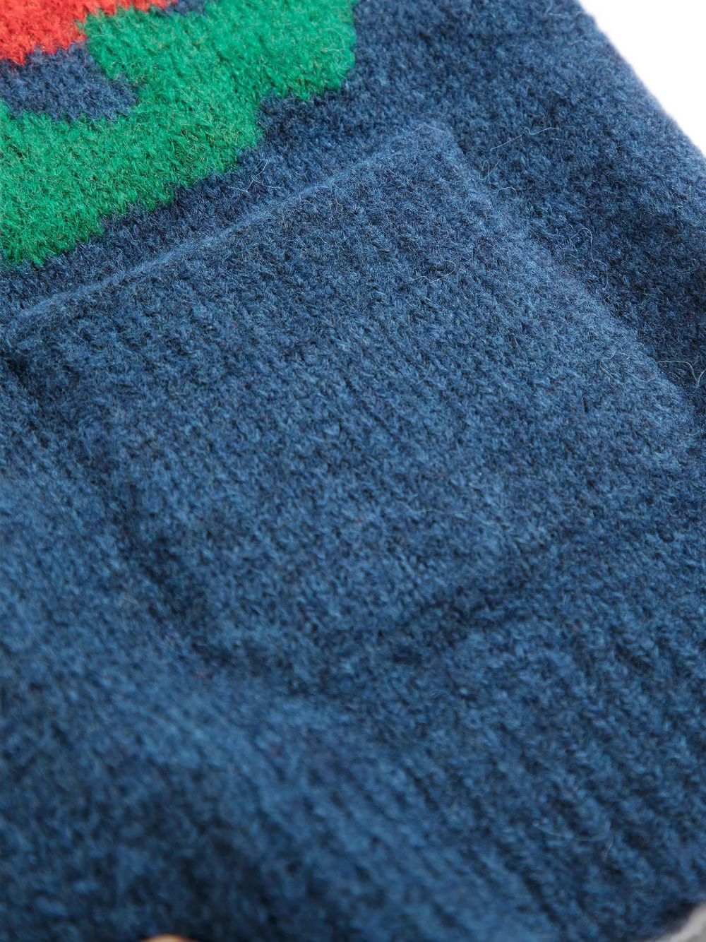 Maglione per bambino Bobo Choses Kids blu con motivo a fiori jacquard B226AC091 401 BOBO CHOSES KIDS
