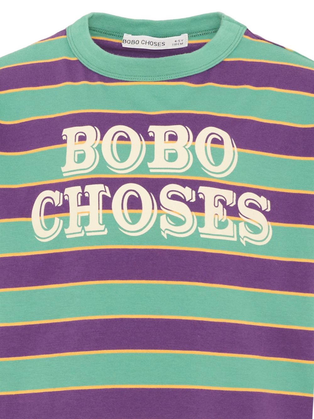 T-shirt per bambino Bobo Choses Kids multicolore con logo stampato sul davanti B226AC111 991 BOBO CHOSES KIDS