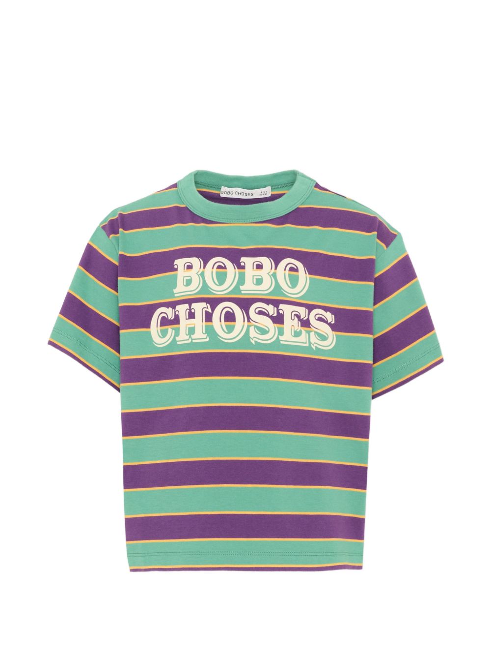 T-shirt per bambino Bobo Choses Kids multicolore con logo stampato sul davanti B226AC111 991 BOBO CHOSES KIDS