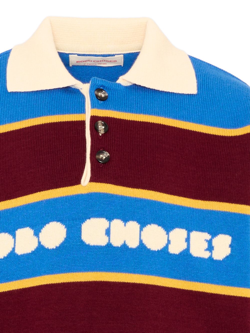 Felpa per bambino Bobo Choses Kids multicolore con design a righe orizzontali B226AC116 991 BOBO CHOSES KIDS
