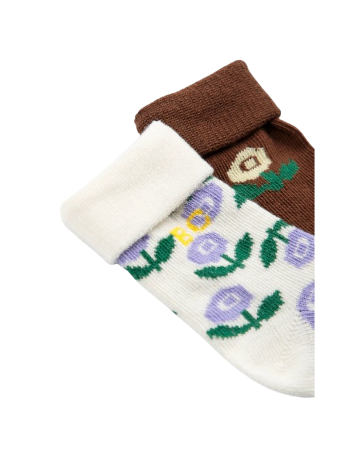 Set di due paia di calzini per neonati Bobo Choses Kids multicolore con stampa grafica floreale B226AH002 991 BOBO CHOSES KIDS