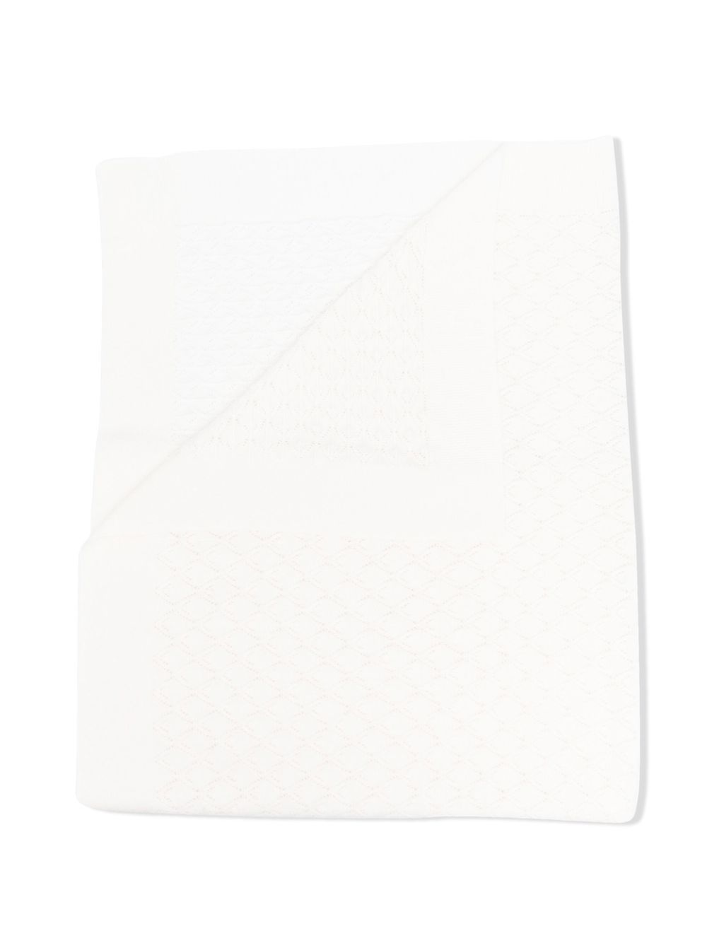 Coperta per neonati Bonpoint Kids bianca opaca con effetto a nido d'ape PEBDA2047CO 002 BONPOINT KIDS
