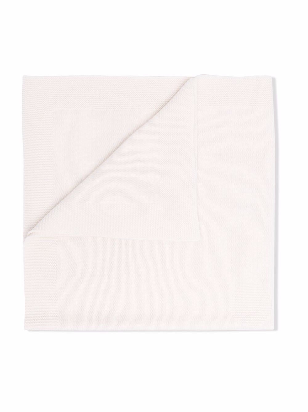 Coperta per neonata Bonpoint Kids bianca con lavorazione a coste PEBDA2360CO 002 BONPOINT KIDS