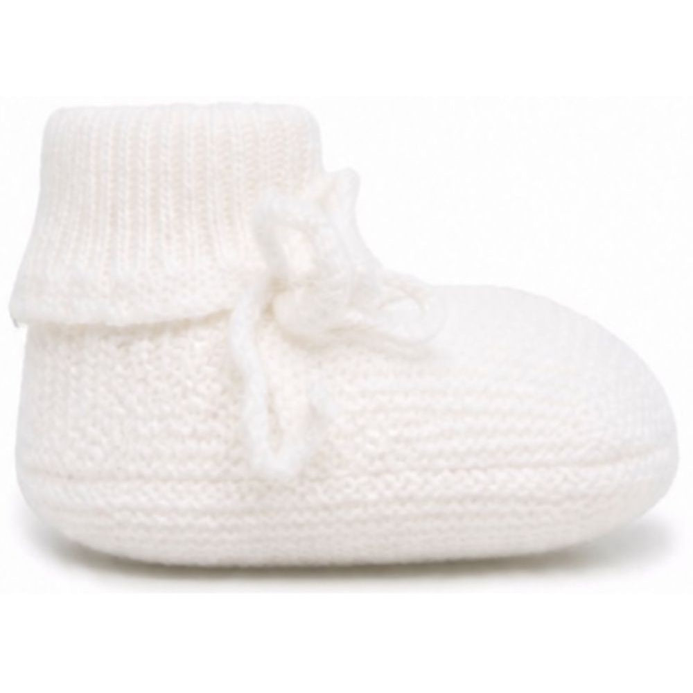 Slippers per neonata Bonpoint Kids bianco con design lavorato a maglia PEBDA2837CH 002 BONPOINT KIDS