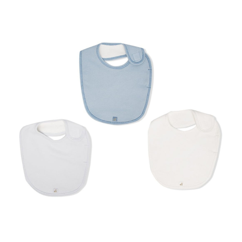 Set di tre bavaglini per neonato Bonpoint Kids multicolore con targhetta logo PEBIOBAV3B 110 BONPOINT KIDS