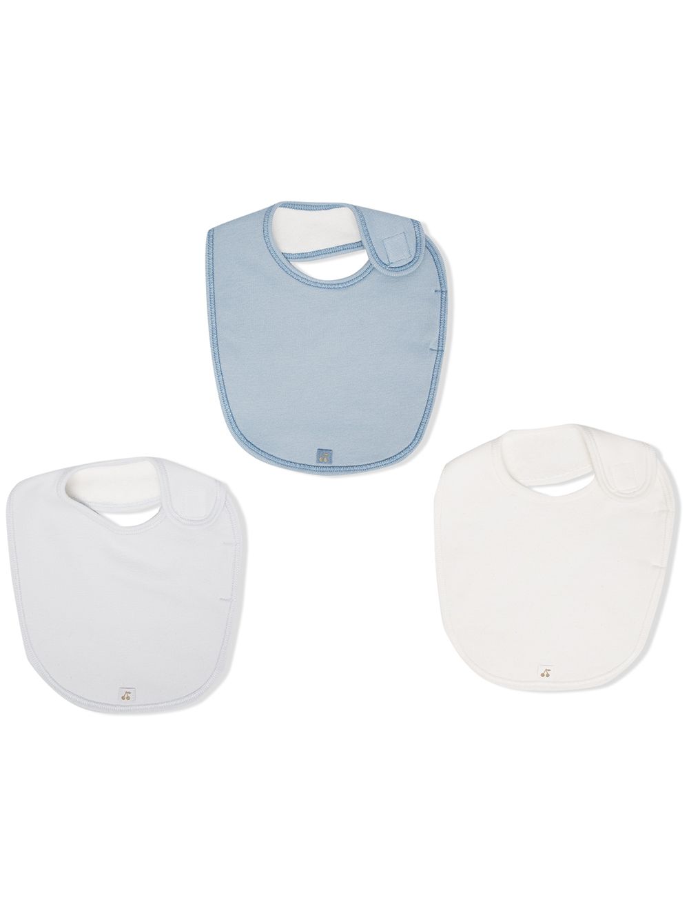 Set di tre bavaglini per neonato Bonpoint Kids multicolore con targhetta logo PEBIOBAV3B 110 BONPOINT KIDS
