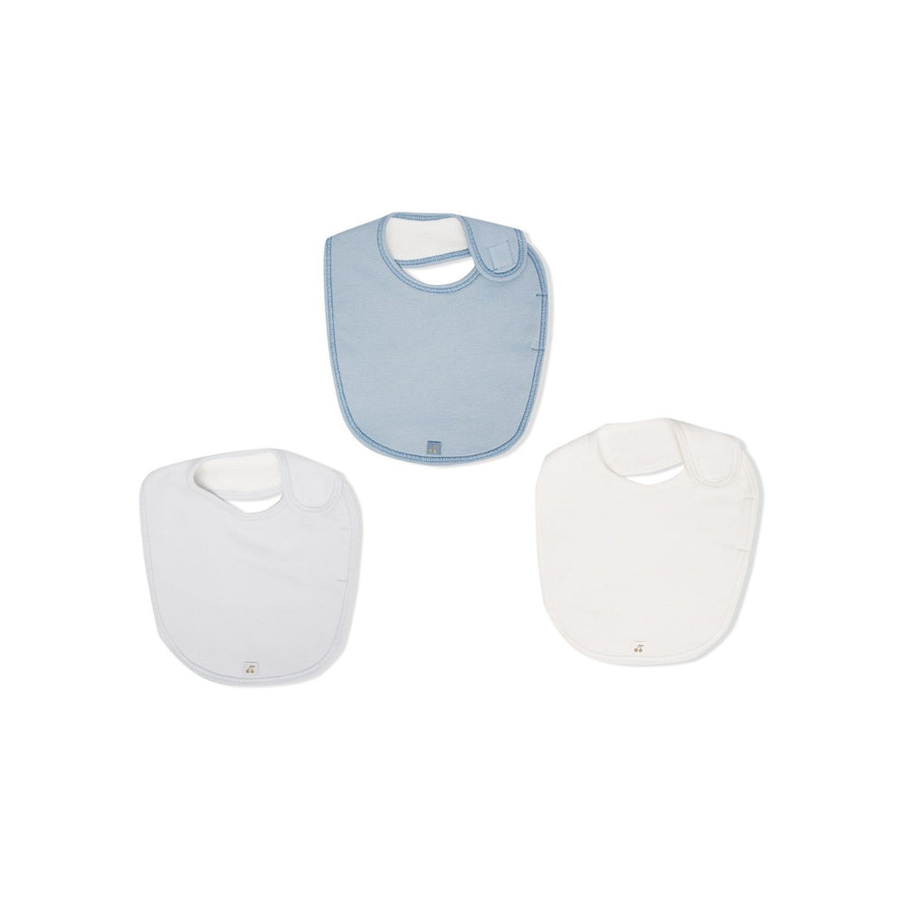 Set di tre bavaglini per neonato Bonpoint Kids multicolore con targhetta logo PEBIOBAV3B 110 BONPOINT KIDS