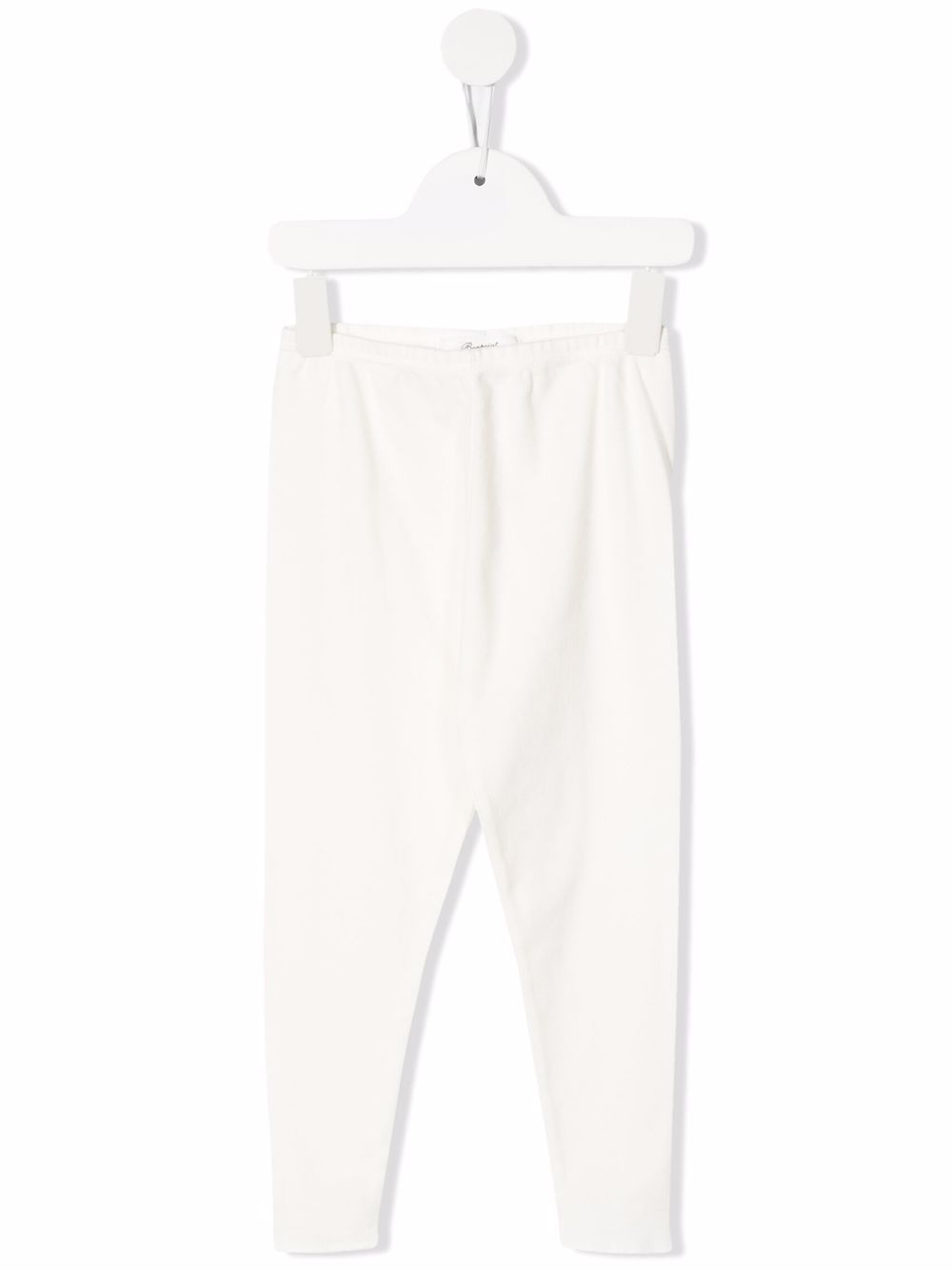 Pantaloni per neonati Bonpoint Kids bianchi con design affusolato PEBTI2037CA 002 BONPOINT KIDS