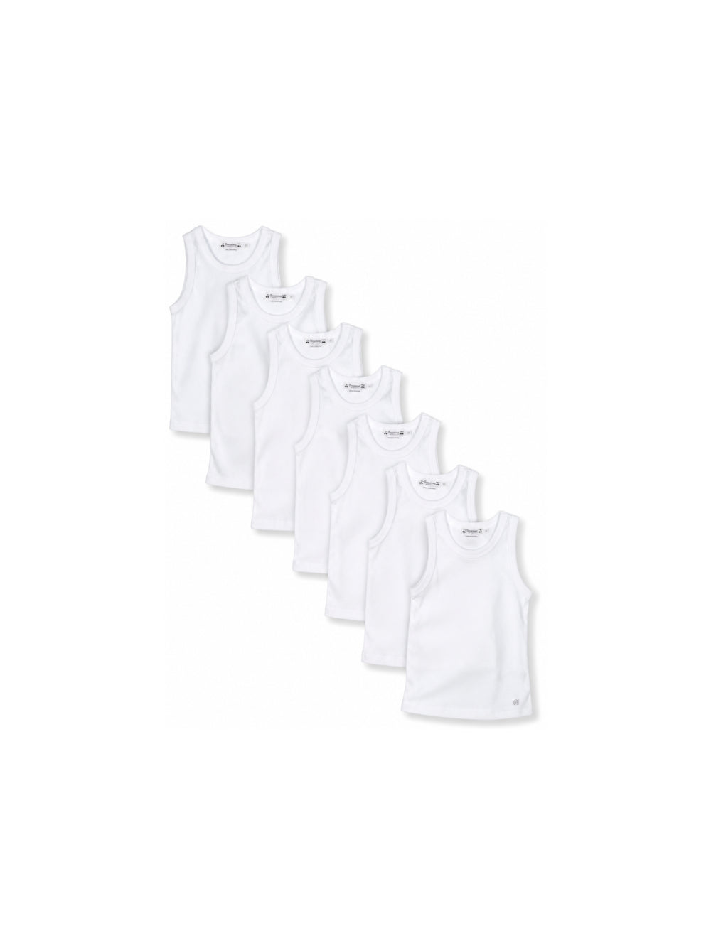 Set di sette canotte per neonati Bonpoint Kids bianche senza maniche PERBUNK00001 000 BONPOINT KIDS