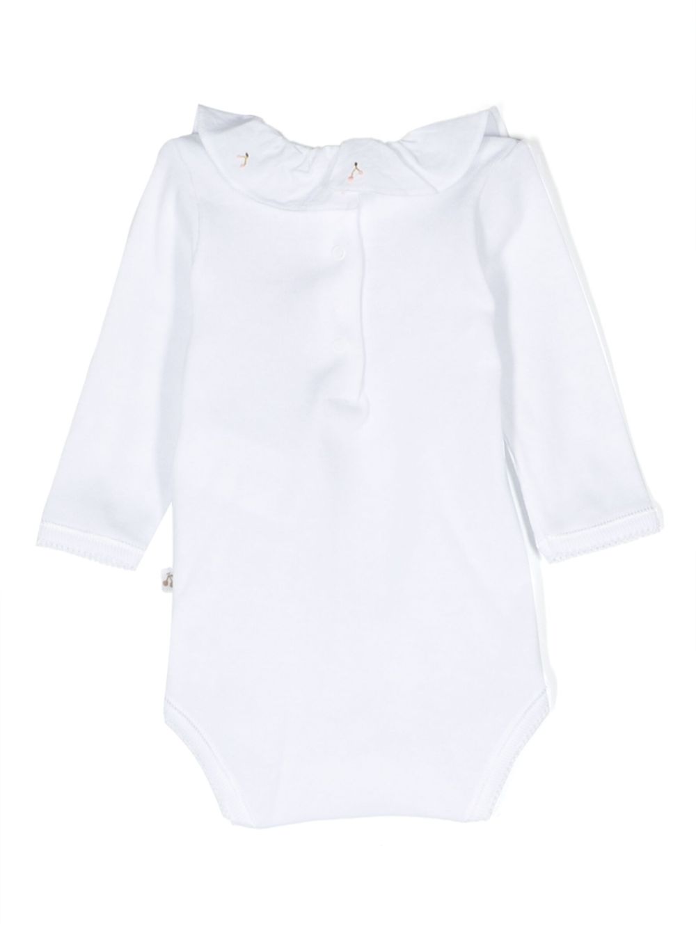 Body per neonati Bonpoint bianco con ricamo ciliegie sul colletto PEXUNKN0701 101 BONPOINT KIDS