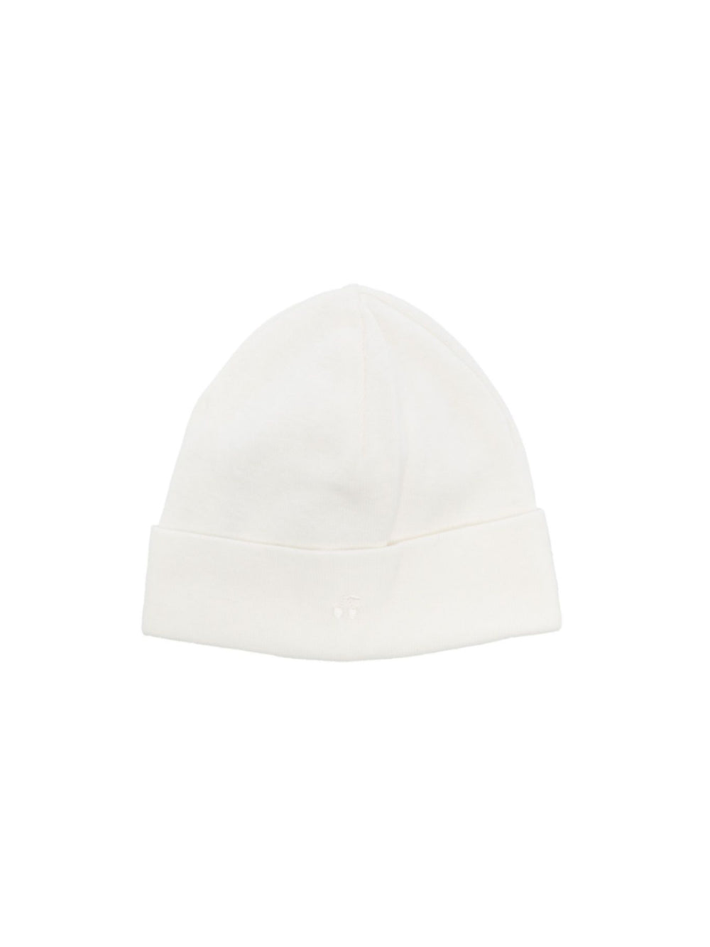 Berretto per neonati Bonpoint Kids bianco con ricamo logo PEZDIKN1901 002 BONPOINT KIDS