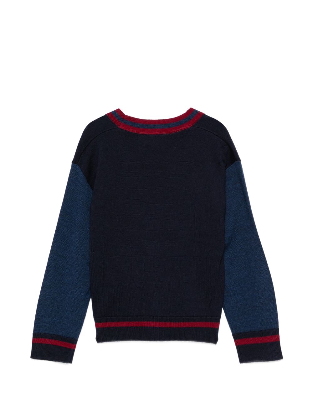 Maglione Jliuan per bambino Bonpoint Kids blu con scollo a V W06BCAK00003 270A BONPOINT KIDS
