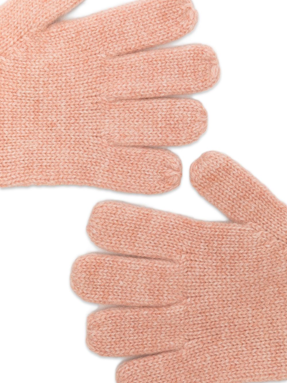 Guanti per bambina Bonpoint Kids rosa con design a maglia fine W06GACK00018 025D BONPOINT KIDS