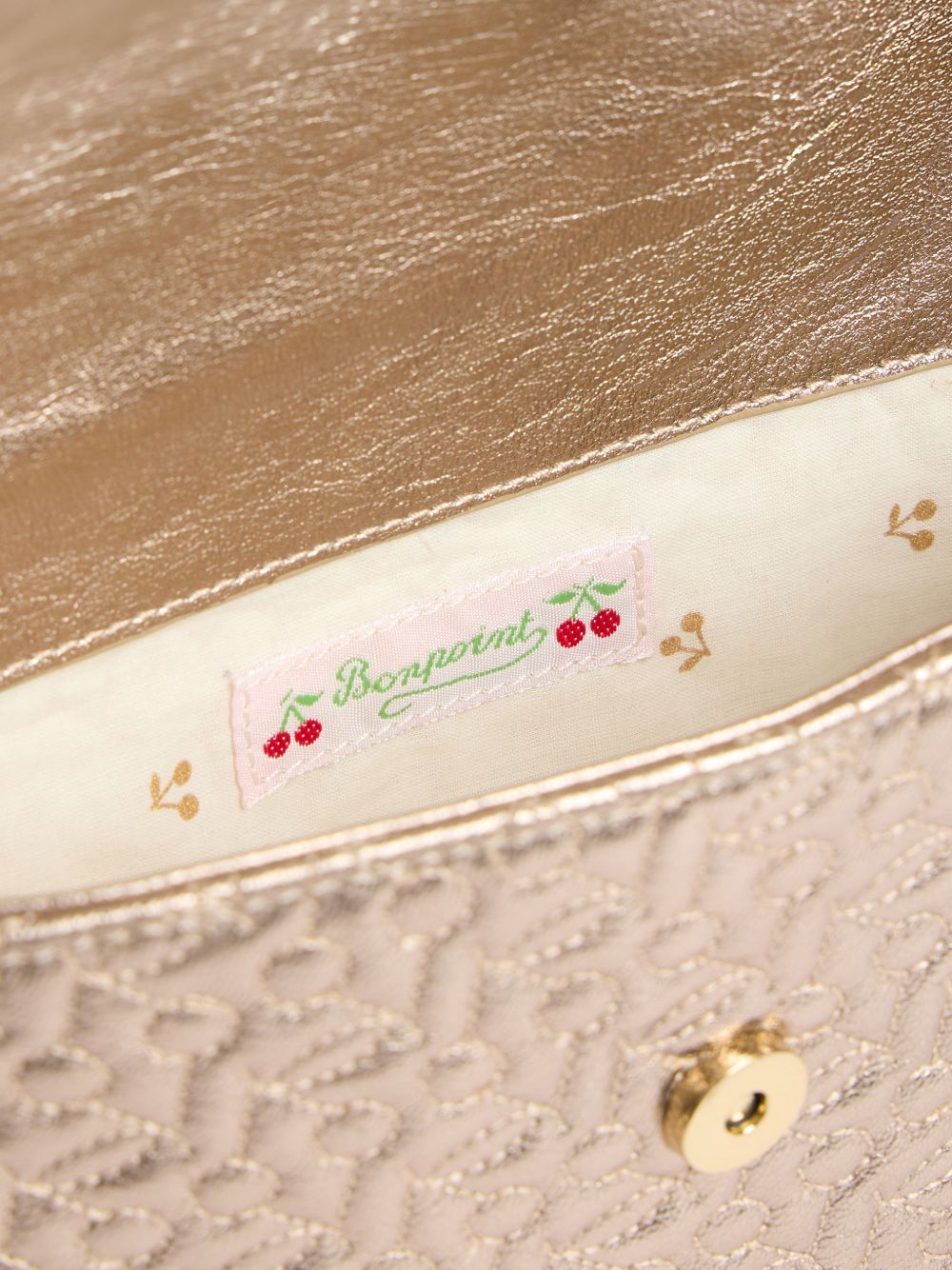 Borsa a spalla per bambina Bonpoint Kids color oro con chiusura magnetica W06GBAL00002 032A BONPOINT KIDS