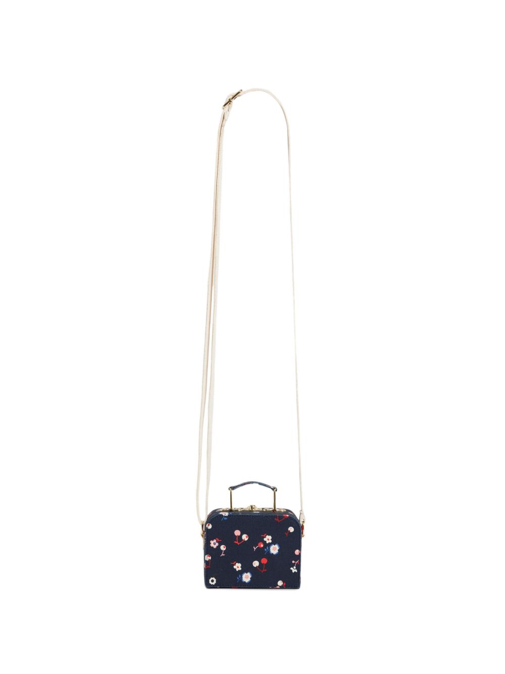 Borsa a spalla per bambina Bonpoint Kids blu con motivo a ciliegie W06GBAW00003 580 BONPOINT KIDS