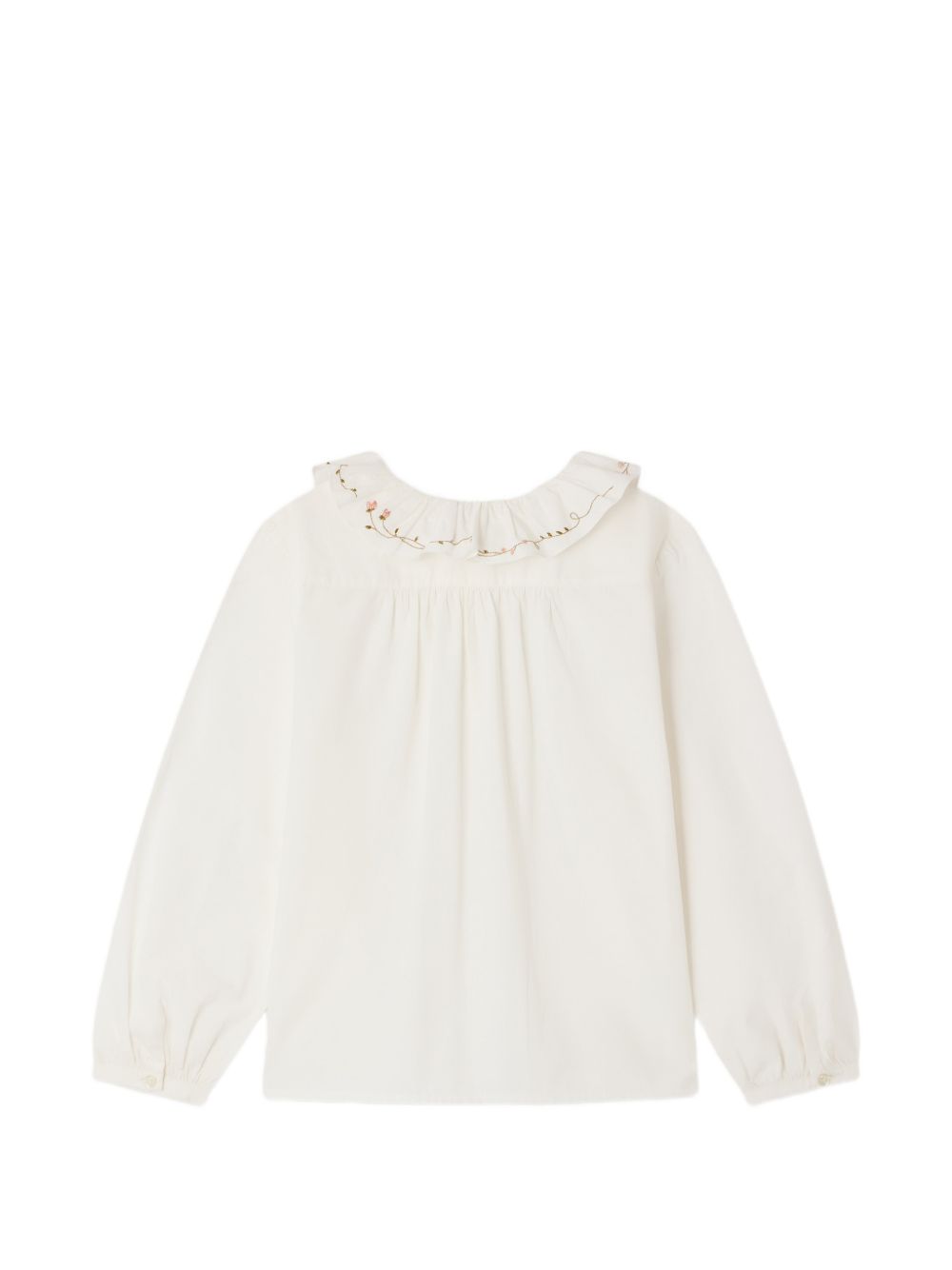 Camicia per bambina Bonpoint Kids bianca con colletto con ruches W06GBLW00017 102 BONPOINT KIDS