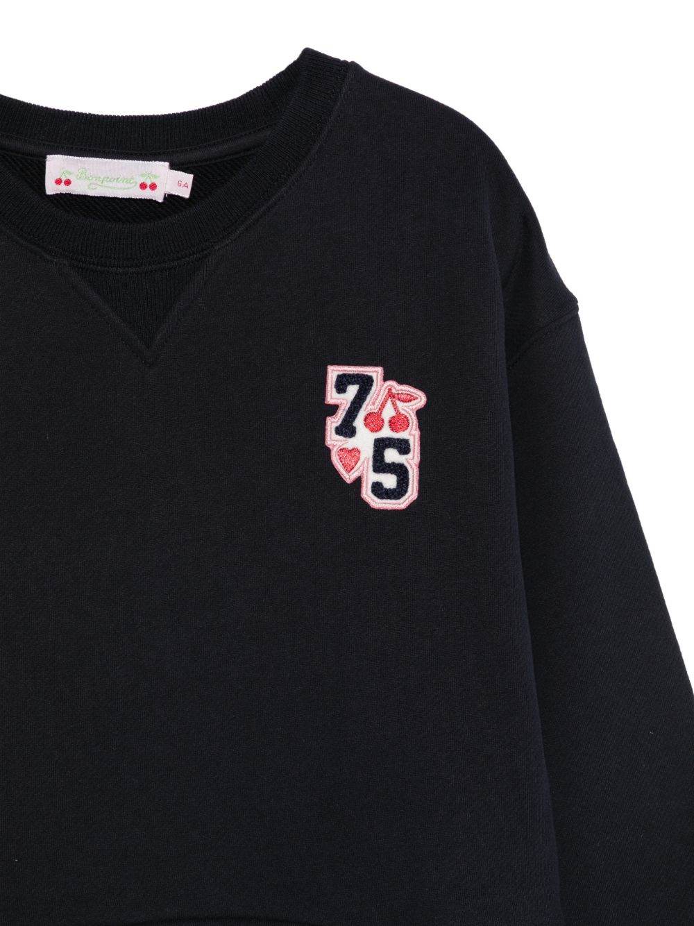 Abito per bambina Bonpoint Kids blu con logo sul petto W06GDRK00021 170 BONPOINT KIDS