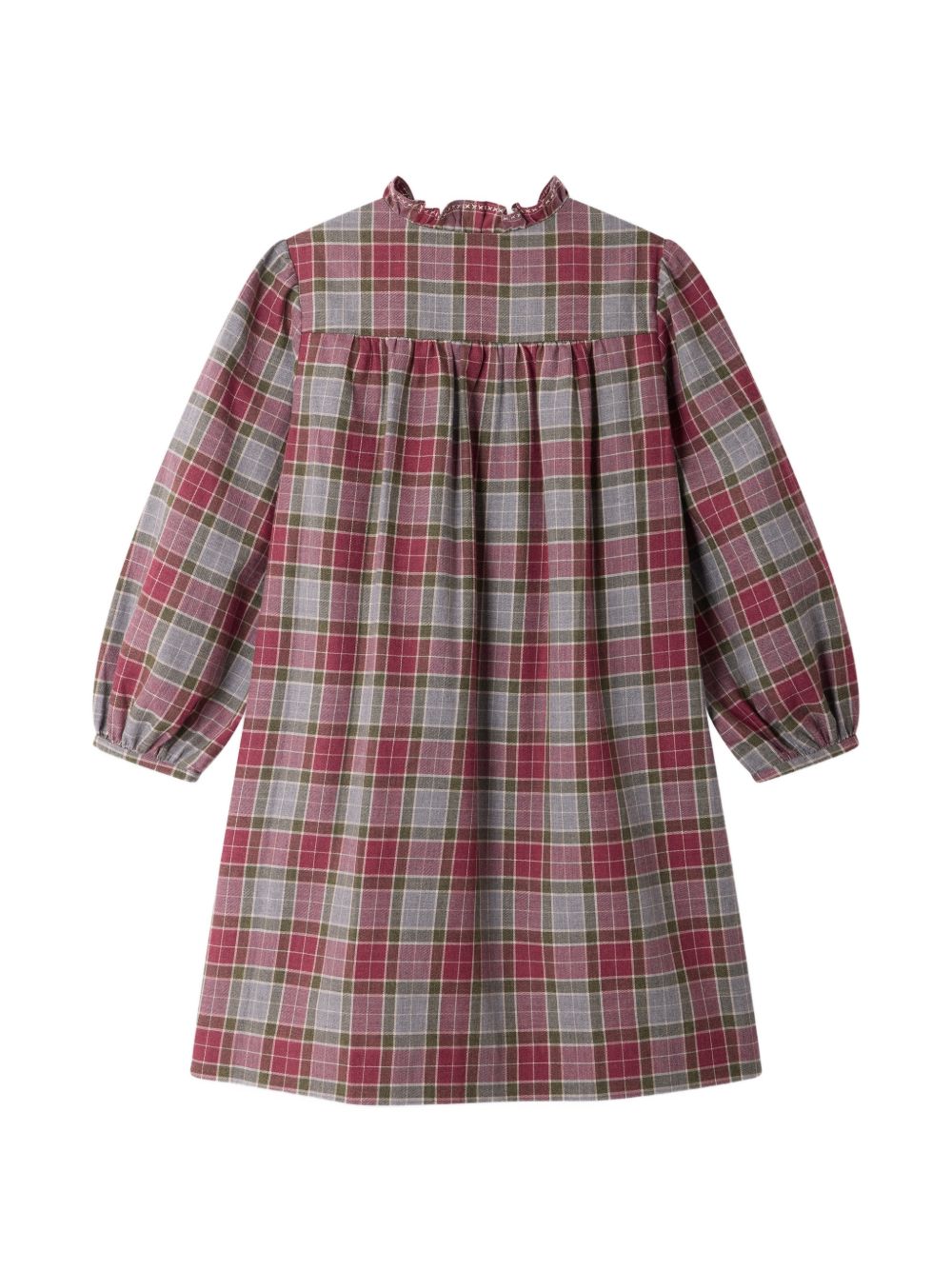 Abito Maddalina per bambina Bonpoint Kids rosso con motivo a quadri W06GDRW00023 381 BONPOINT KIDS