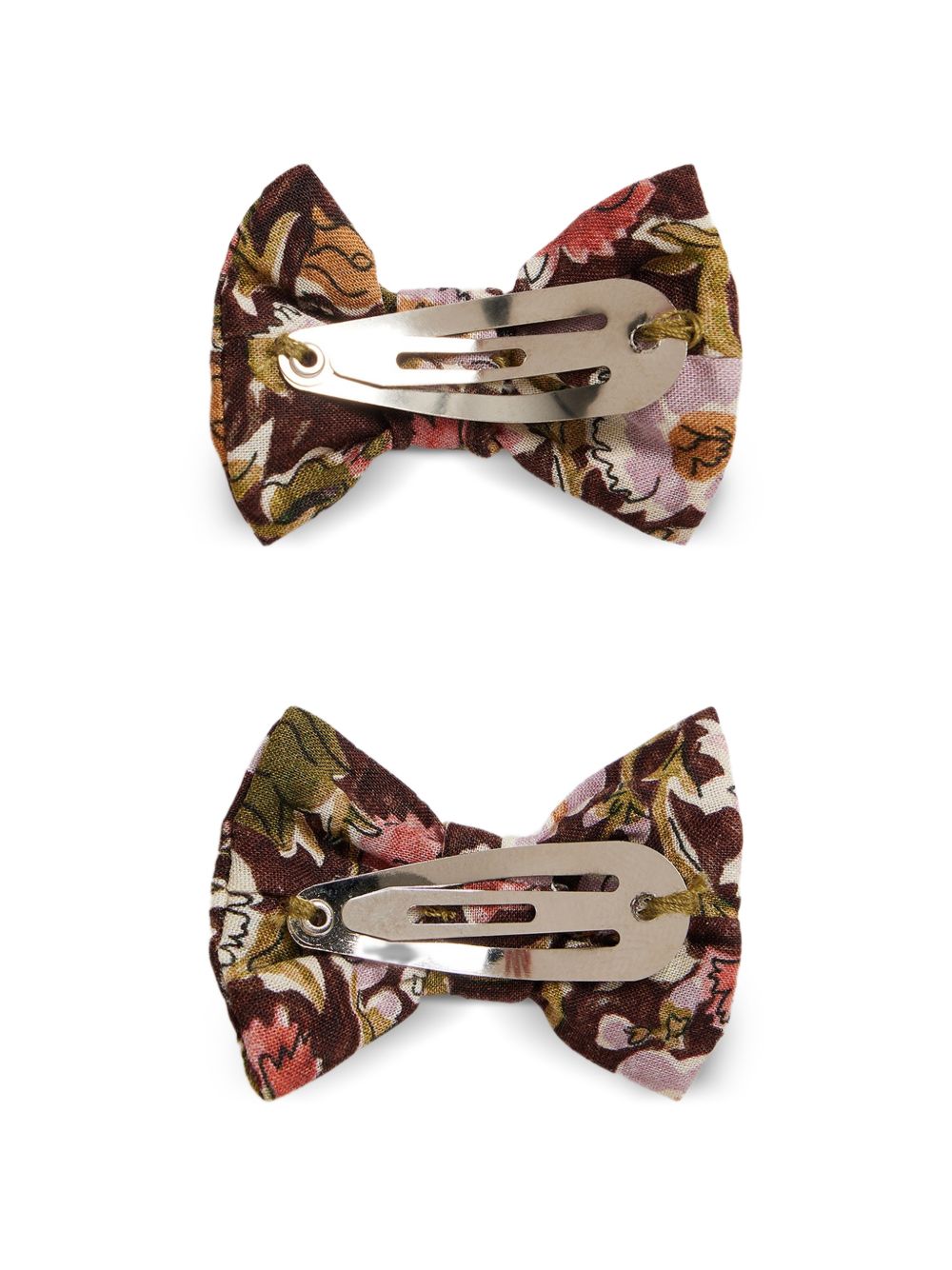 Fermagli per capelli per bambina Bonpoint Kids multicolore con stampa a fiori W06GHAW00004 558A BONPOINT KIDS