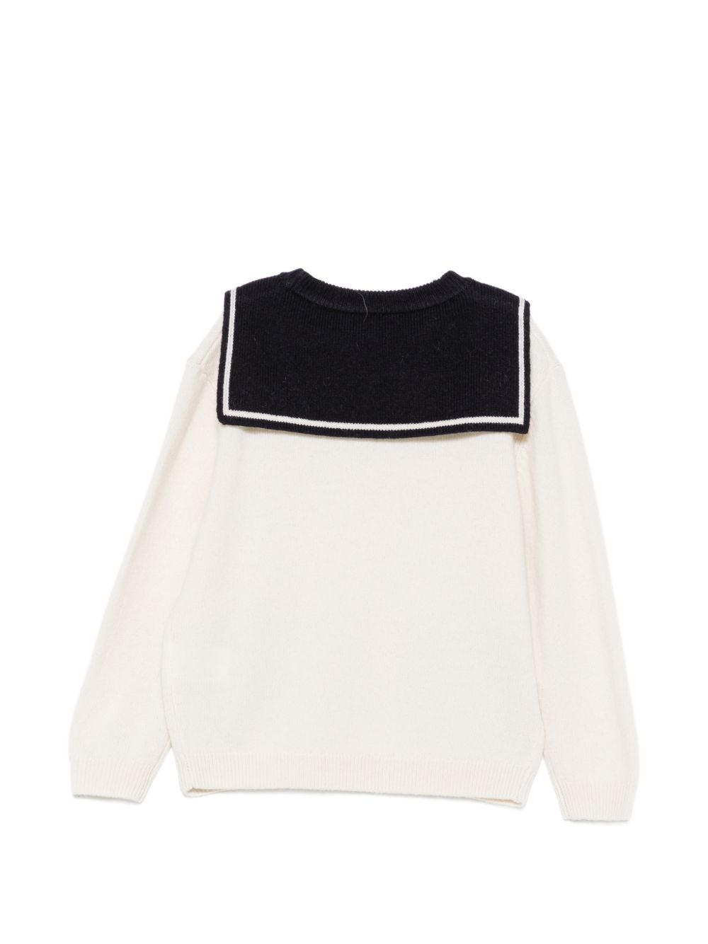 Maglione per bambina Bonpoint Kids bianco con dettaglio fiocco W06GJUK00022 903 BONPOINT KIDS