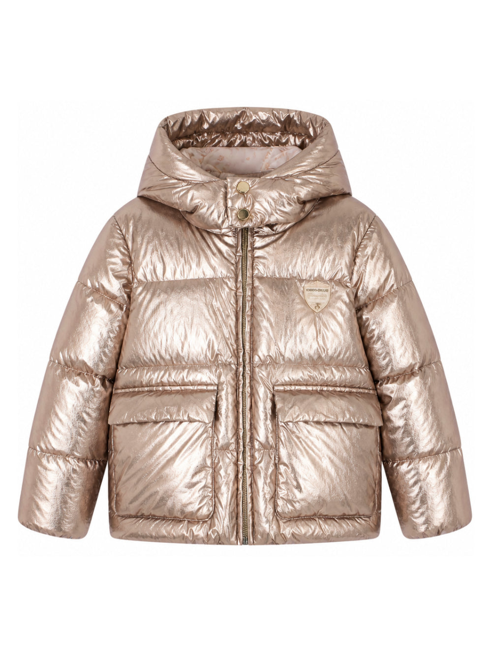 Giubbino Maiwenn per bambina Bonpoint Kids rosa con finitura metallizzata W06GOUW00010 032A BONPOINT KIDS