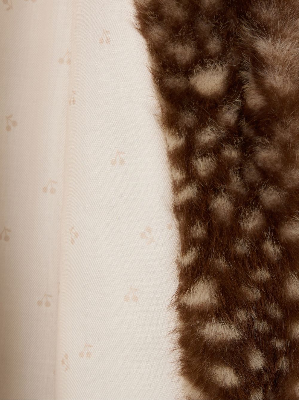 Cappotto per bambina Bonpoint Kids marrone con stampa a pois W06GOUW00012 667B BONPOINT KIDS