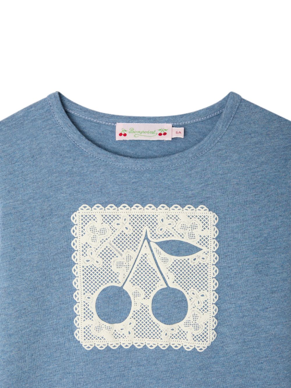 T-shirt per bambina Bonpoint azzurro con decorazione W06GTSK00012 116 BONPOINT KIDS
