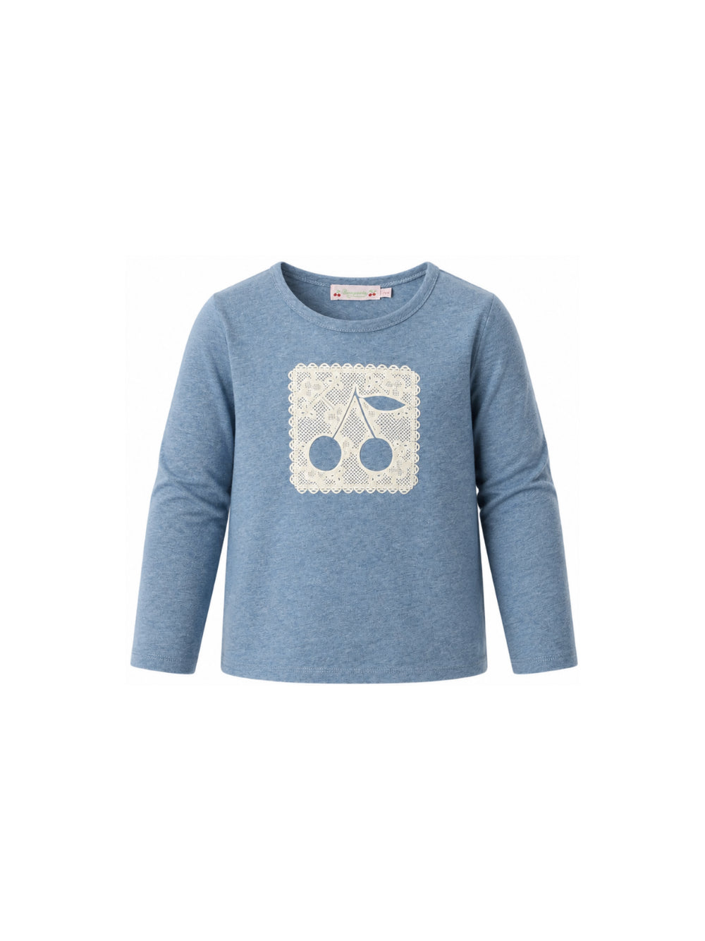T-shirt per bambina Bonpoint azzurro con decorazione W06GTSK00012 116 BONPOINT KIDS
