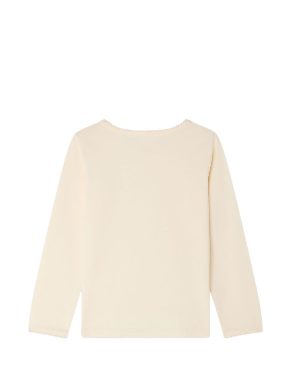 T-shirt per bambina Bonpoint Kids beige con applicazione W06GTSK00022 102 BONPOINT KIDS