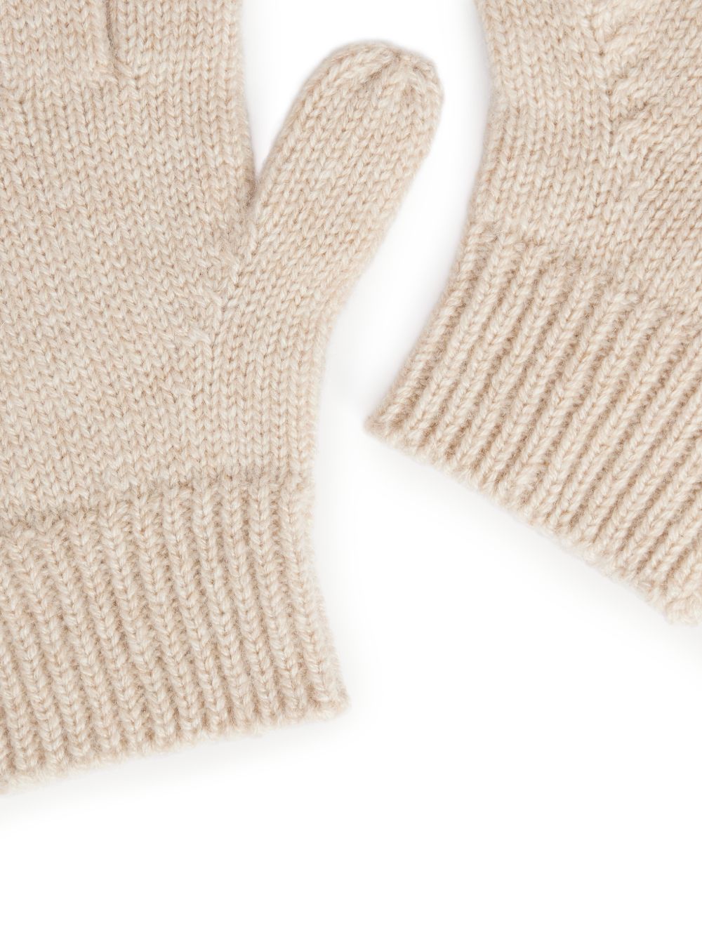 Guanti per bambini Bonpoint Kids beige con design lavorato a maglia W06KACK00020 060B BONPOINT KIDS