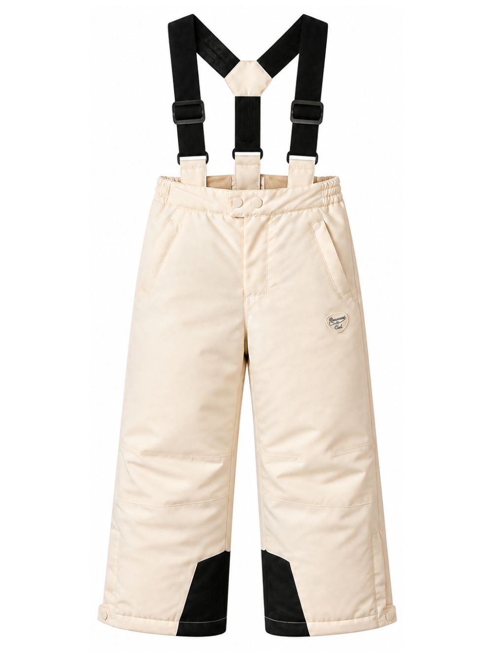 Pantaloni da sci Jodji per bambini Bonpoint Kids beige con cinghie regolabili e rimovibili W06KPAW00002 060A BONPOINT KIDS