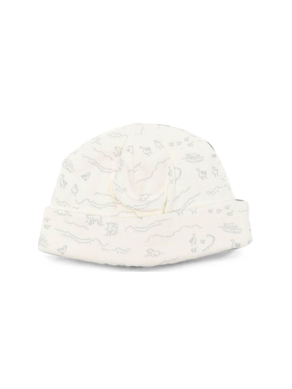 Berretto per neonati Bonpoint Kids bianco con stampa grafica W06OACK00001 606A BONPOINT KIDS