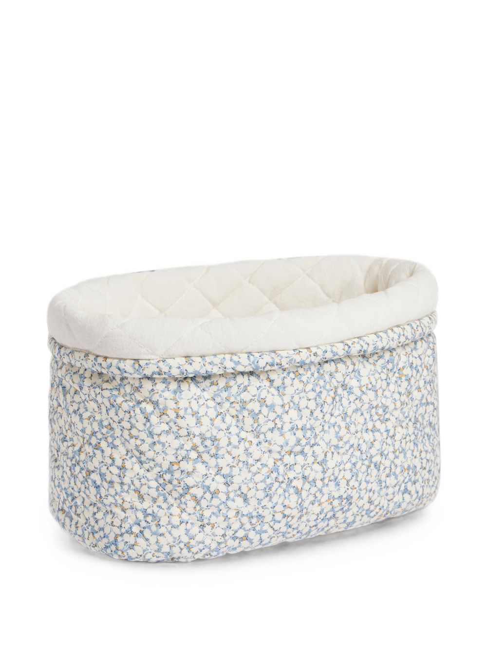 Cestino per neonato Bonpoint Kids azzurro con ricamo floreale W06OACW00005 610A BONPOINT KIDS
