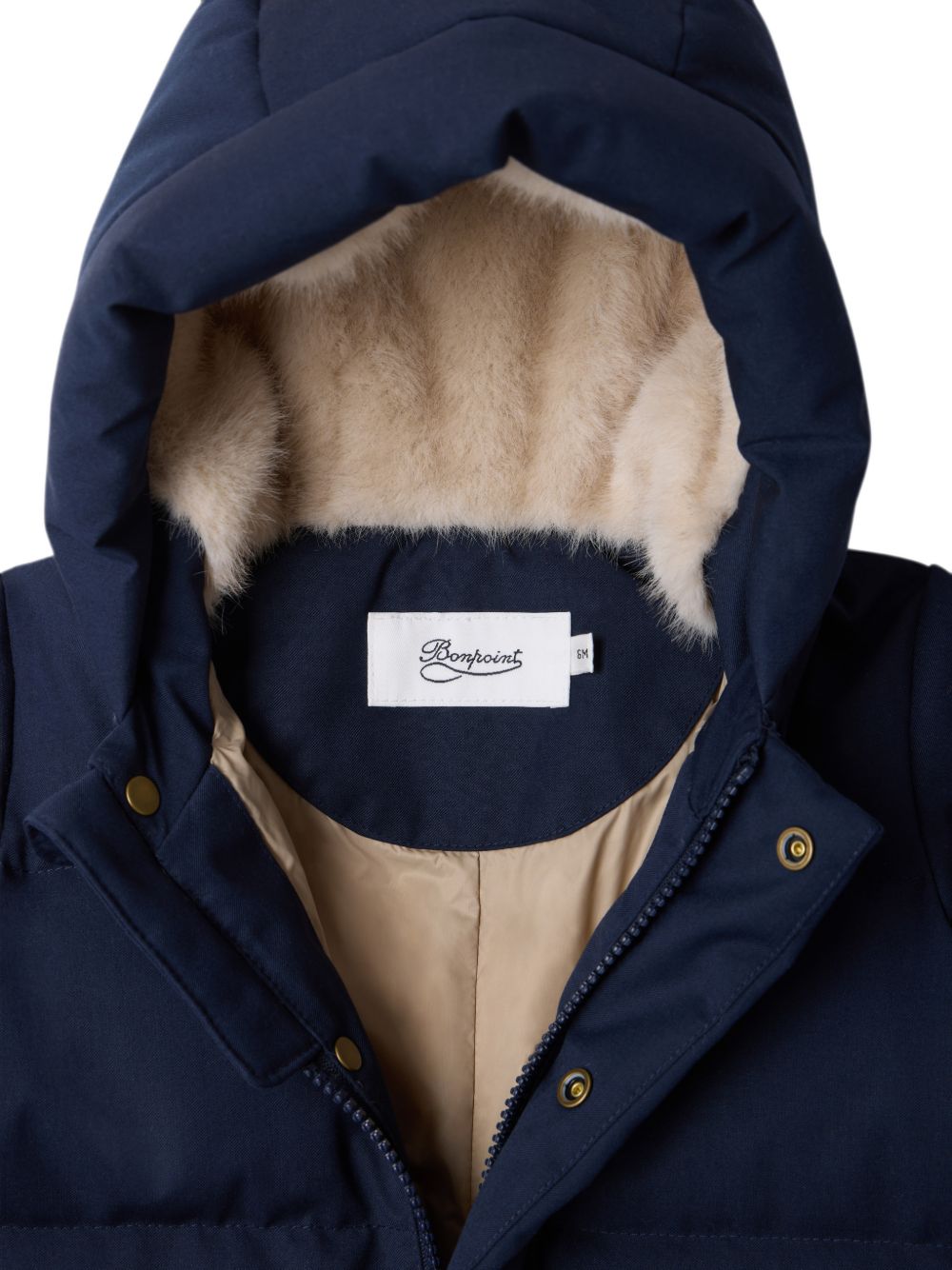 Tuta da neve per neonato Bonpoint Kids blu con design imbottito W06OOUW00004 070 BONPOINT KIDS