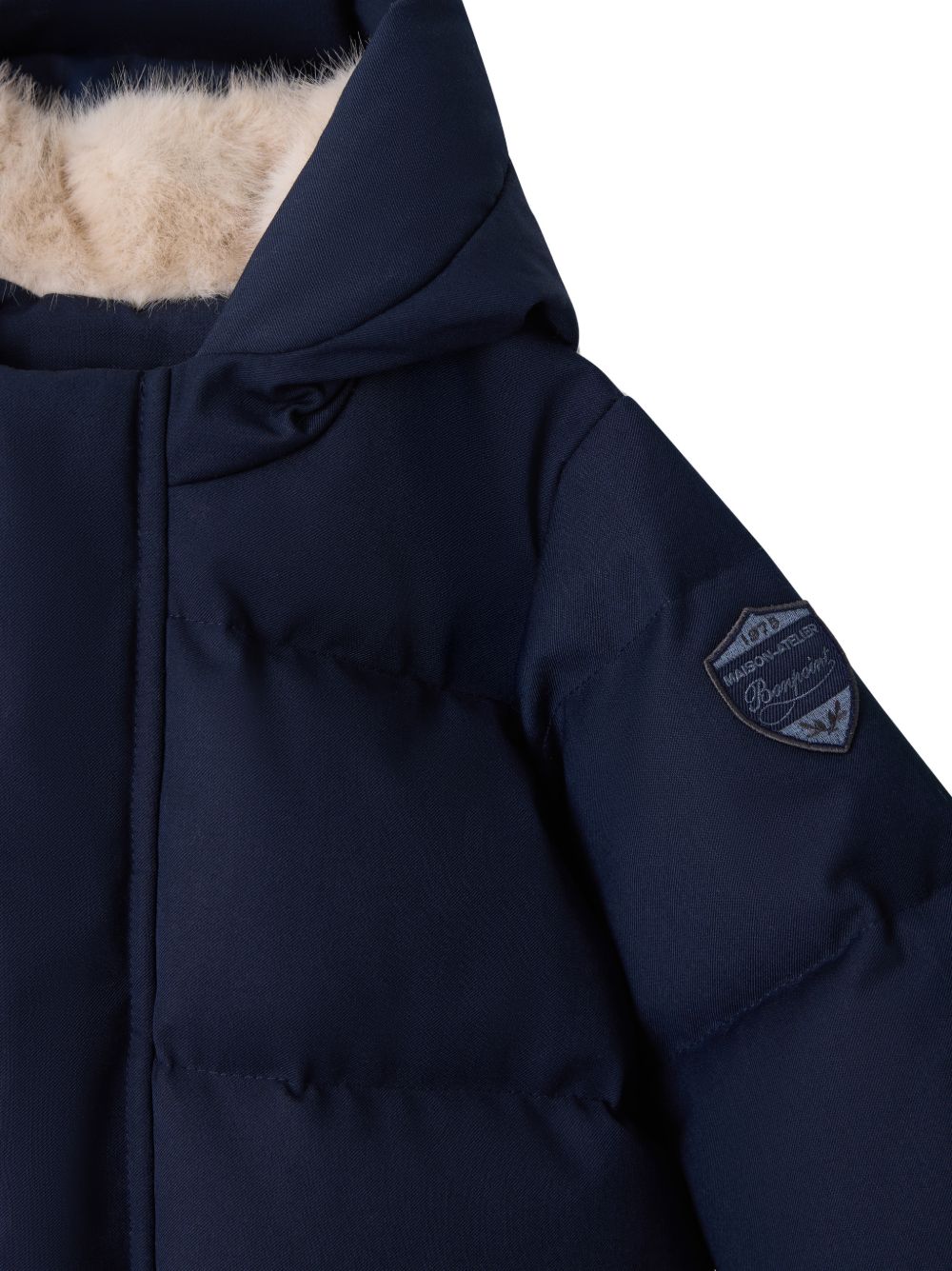 Tuta da neve per neonato Bonpoint Kids blu con design imbottito W06OOUW00004 070 BONPOINT KIDS