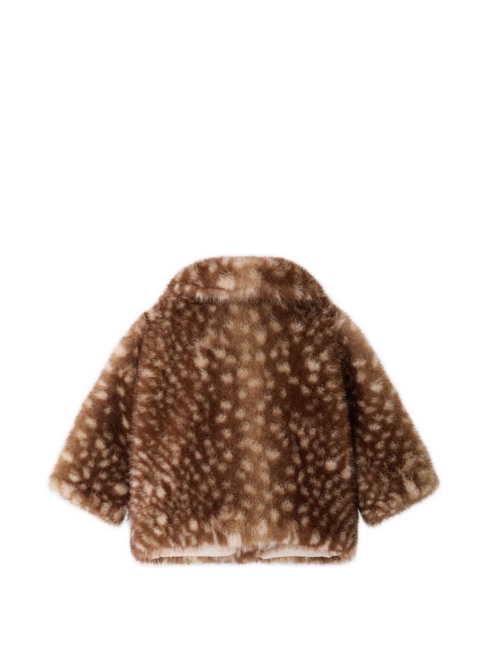 Cappotto per neonata Bonpoint Kids marrone in pelliccia sintetica W06XOUW00007 667B BONPOINT KIDS