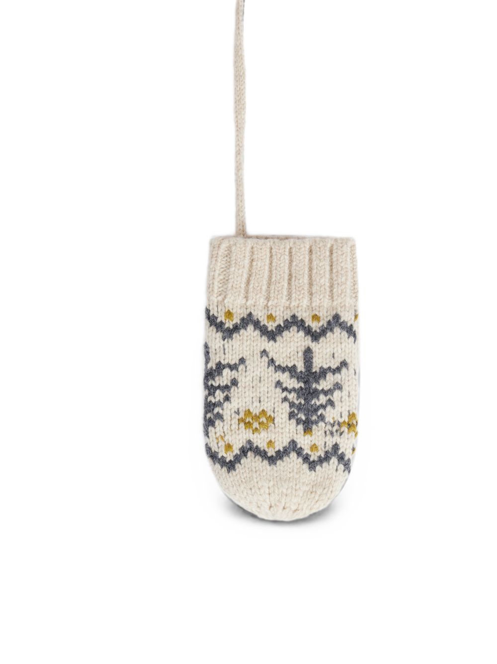 Muffole per neonato Bonpoint Kids beige con motivo Fair Isle W06YACK00006 963C BONPOINT KIDS