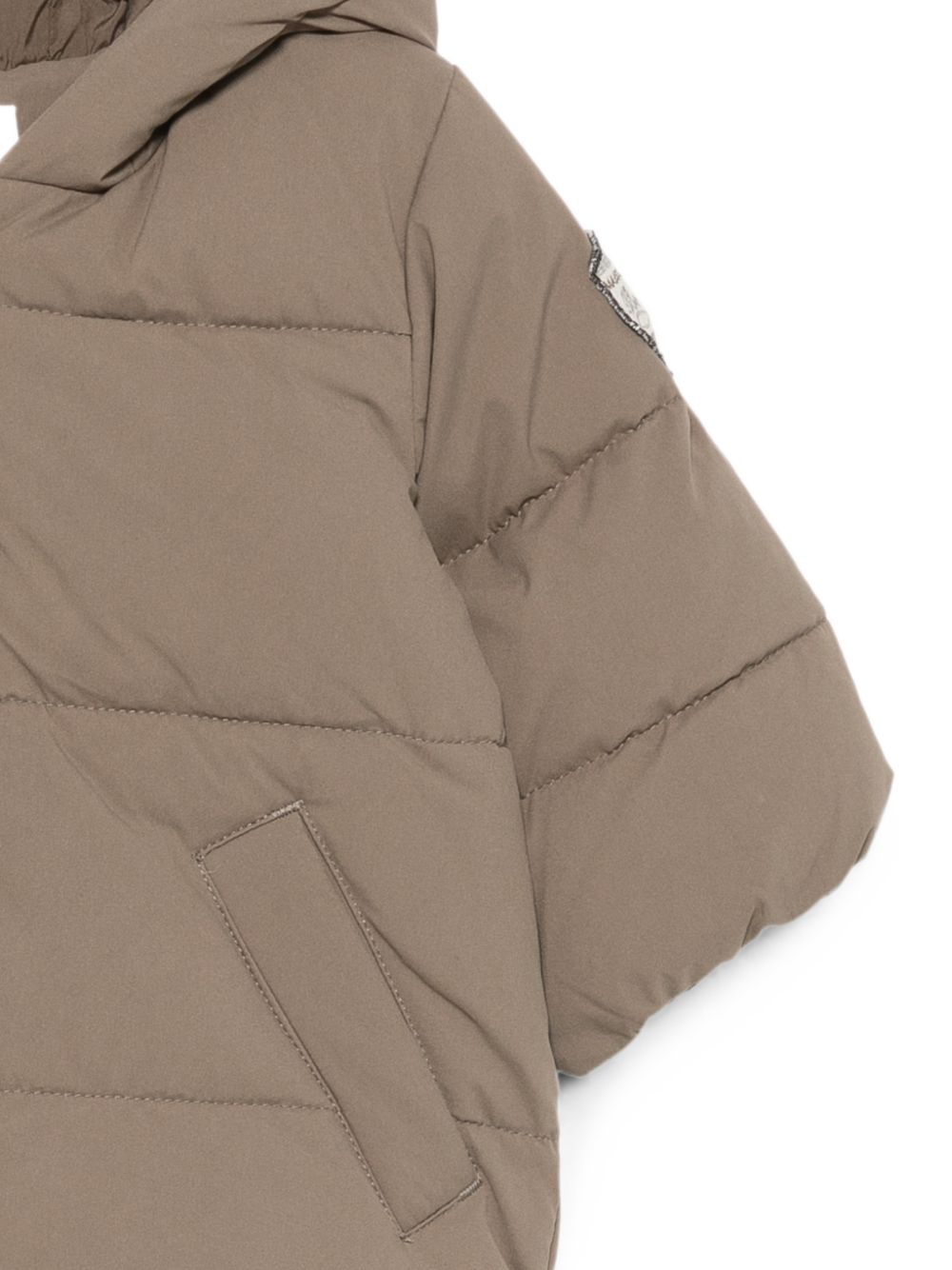 Giubbino per neonato Bonpoint Kids beige con design imbottito W06YOUW00006 043 BONPOINT KIDS