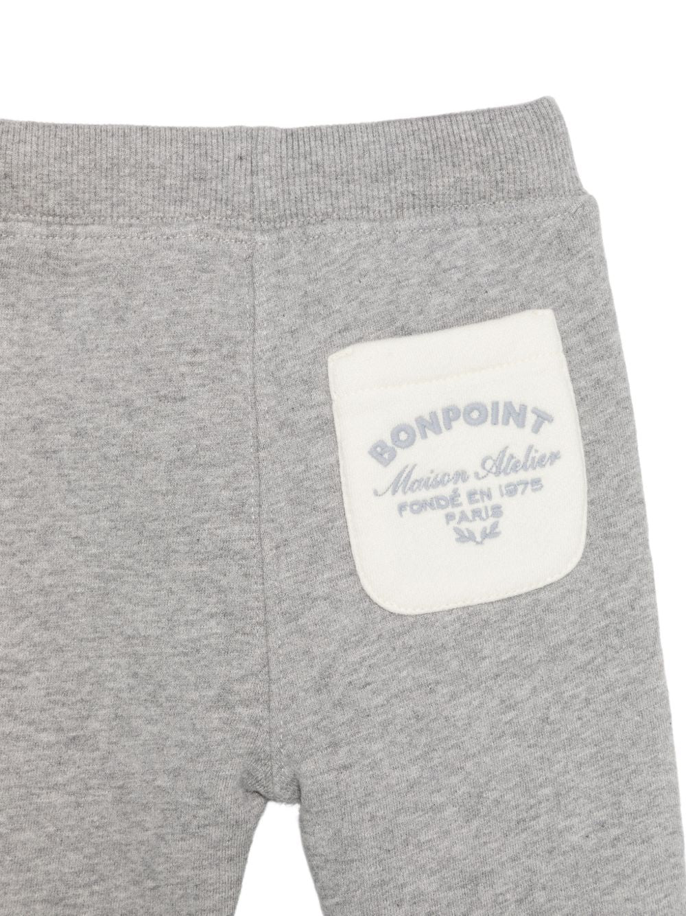 Pantaloni sportivi per neonato Bonpoint Kids grigi con effetto mélange W06YPAK00003 194A BONPOINT KIDS