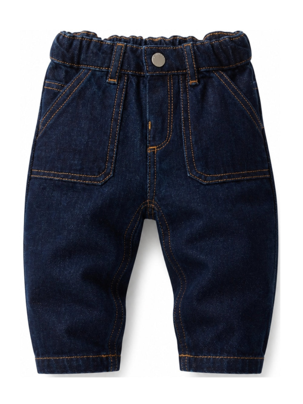 Jeans per neonato Bonpoint Kids blu con impunture a contrasto W06ZPAW00002 078 BONPOINT KIDS