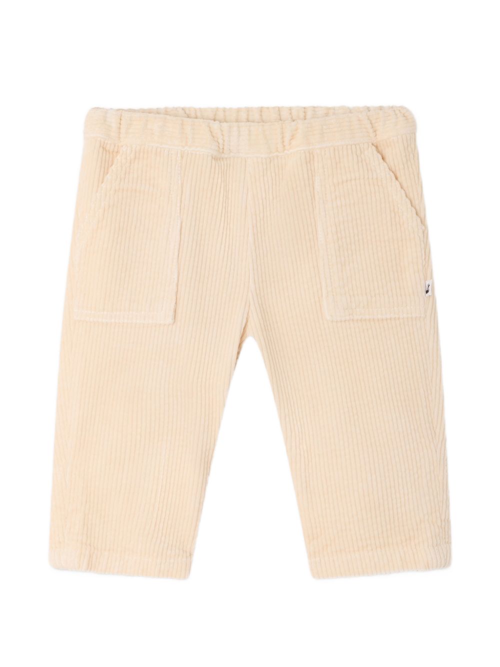 Pantaloni per neonato Bonpoint Kids beige con trama a coste W06ZPAW00003 004 BONPOINT KIDS