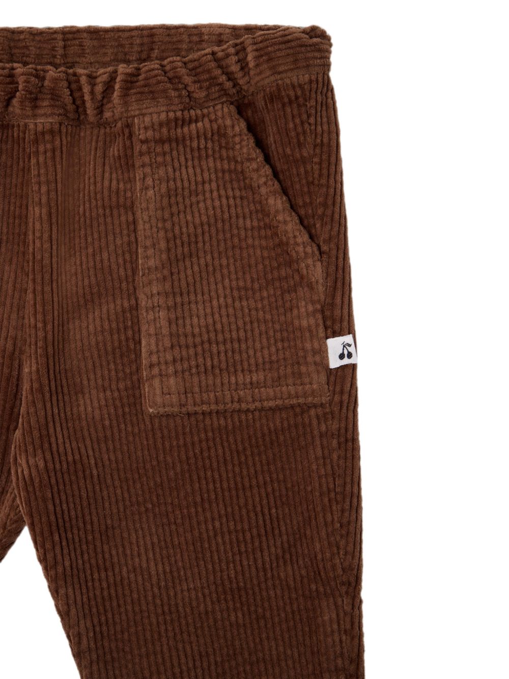 Pantaloni per neonato Bonpoint Kids marroni con trama a coste W06ZPAW00003 069B BONPOINT KIDS