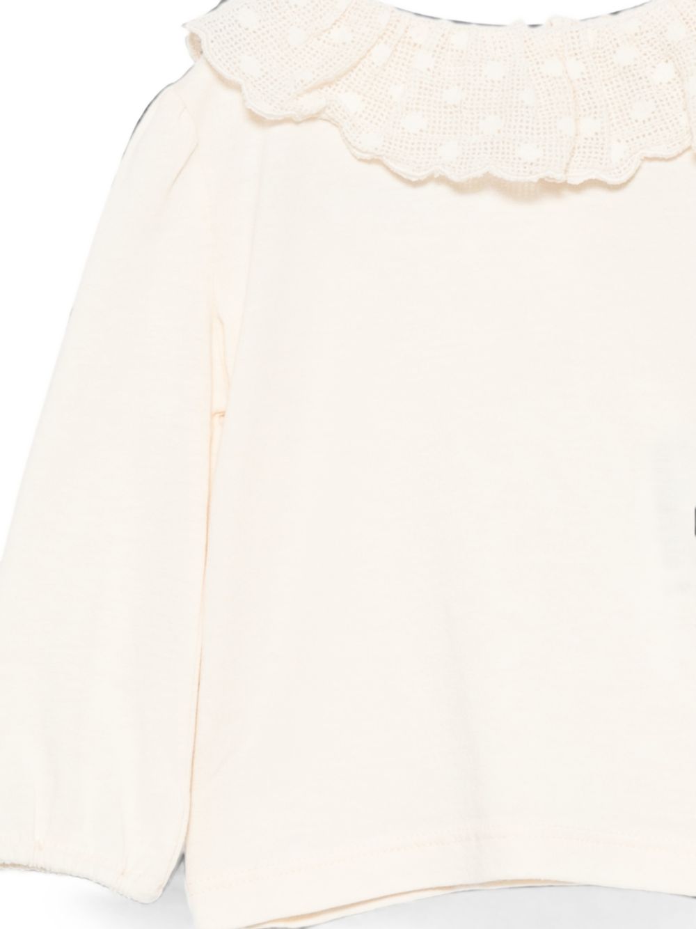 T-shirt per neonata Bonton Kids beige con bordo smerlato BD10021 120 BONTON KIDS