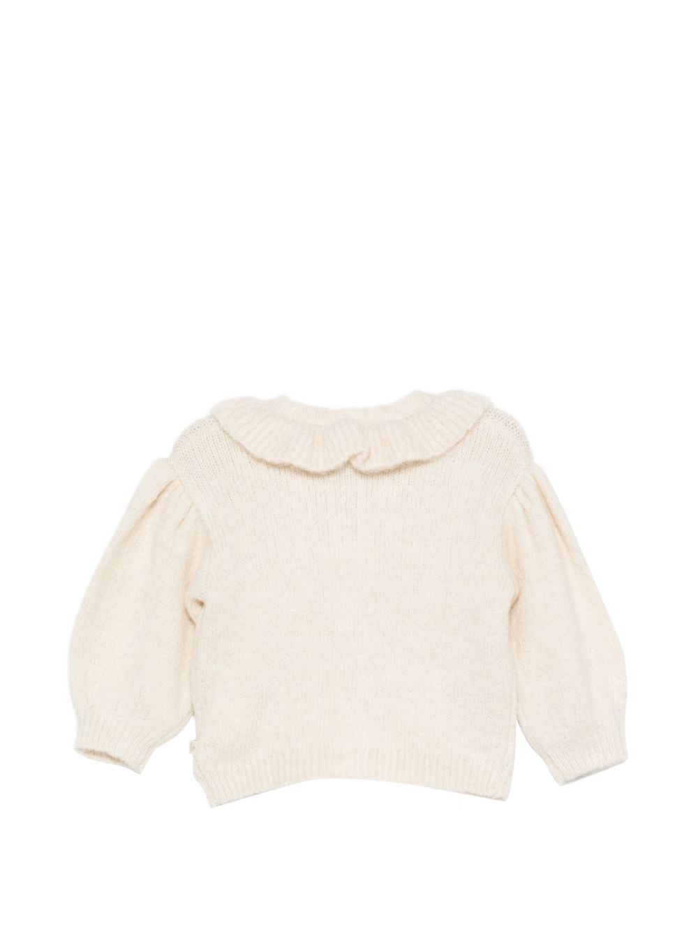 Cardigan Paloma per neonata Bonton Kids bianco con ruches BD18021 120 BONTON KIDS