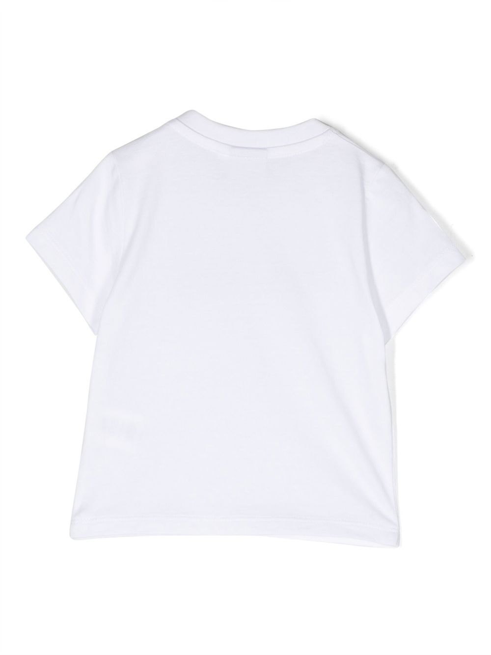 T-shirt per neonato Boss Kids bianca con stampa logo sul davanti J05P12 10P BOSS KIDS