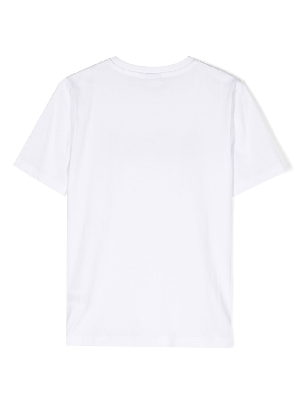 T-shirt per bambino Boss Kids bianca con stampa logo sul davanti J25P24 10P BOSS KIDS